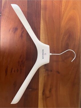 Moncler Cream Branded Clothing Hanger with Metal Hook
